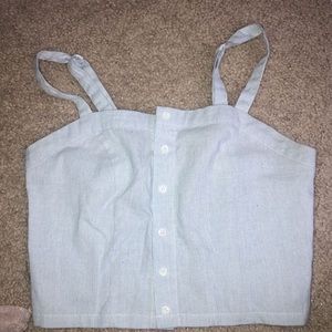 Brandy Melville cropped button up tank !!’
